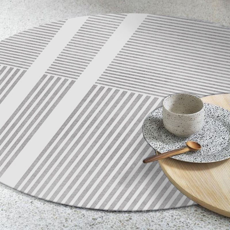 Purple Nordic Rug Polyester Contrast Color Indoor Rug Stain Resistant Rug for Living Room