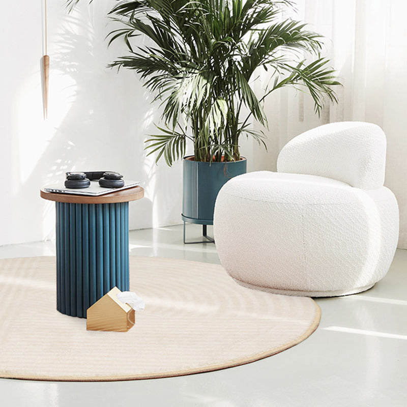 Purple Nordic Rug Polyester Contrast Color Indoor Rug Stain Resistant Rug for Living Room