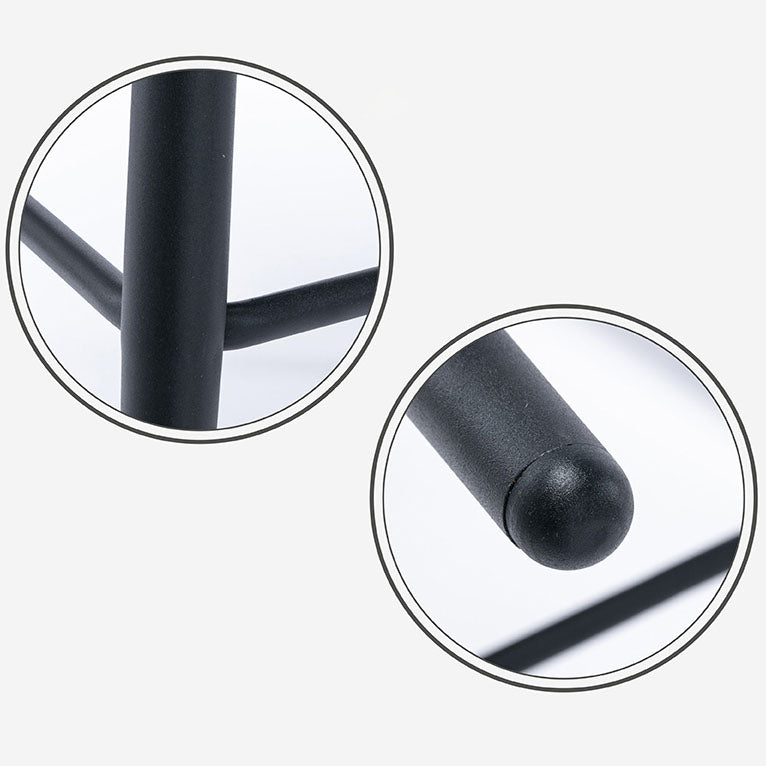 Matte Finish PU Leather Footrest Barstool Scandinavian KTV Stool