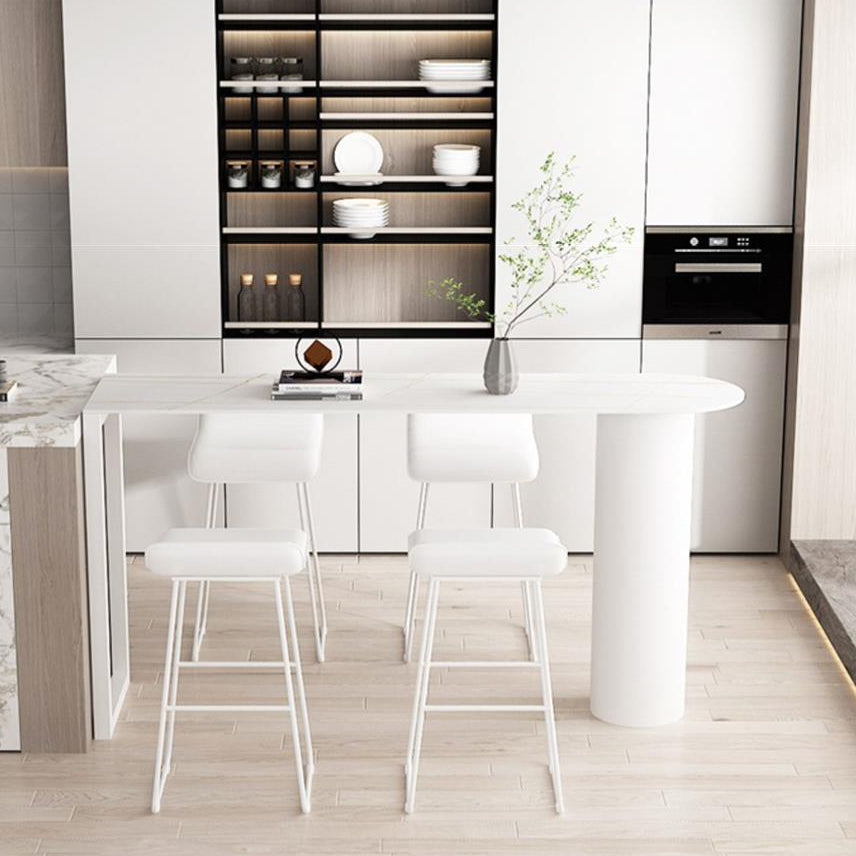 Modern 1/2/3/5 Pieces Sintered Stone Pub Table Set Fixed Counter Table Set for Home Use