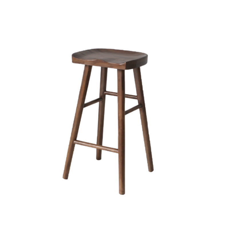 Luxury Rectangle Solid Wood Bar Table Set 1/4/5 Pieces Counter Table with Backless Stools