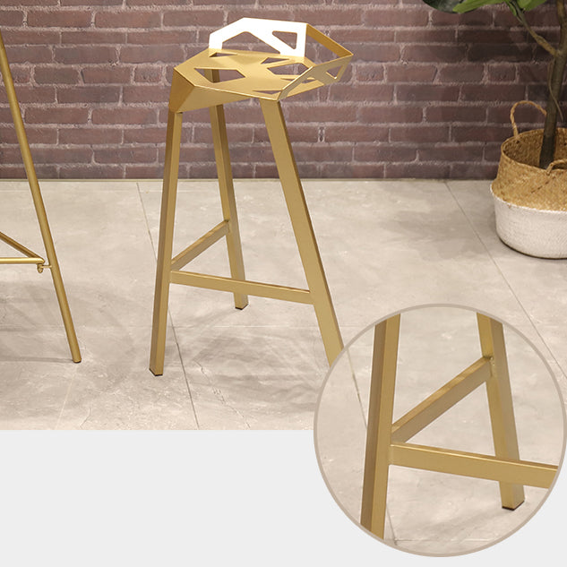 1/3 Pieces Glam Iron Bar Table Set Round Bistro Set with White Faux Marble Top