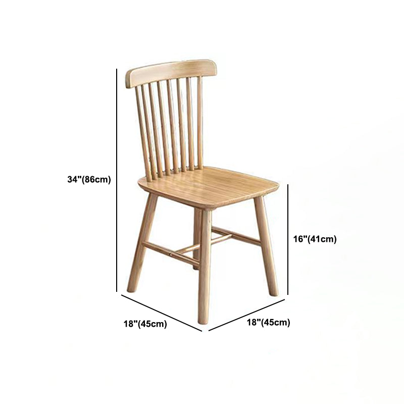 Modern Oak Wood Dinette Set 1/2/5 Pieces Rectangle Beige Dining Table Set