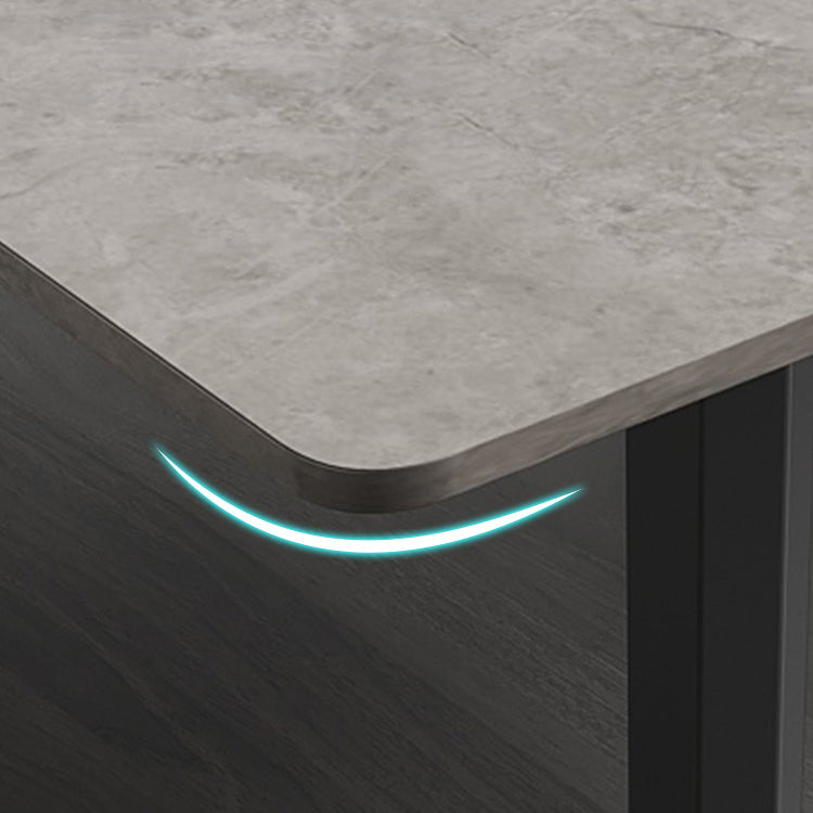Modern Sintered Stone Top Dining Set Rectangle 1/4/5 Pieces Dining Room Table Set