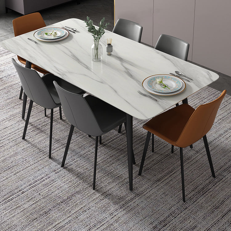Modern Rectangle Sintered Stone Dining Table Set 1/2/5/6/7 Pieces Dining Set for Home Use