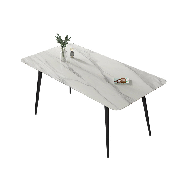 Modern Rectangle Sintered Stone Dining Table Set 1/2/5/6/7 Pieces Dining Set for Home Use