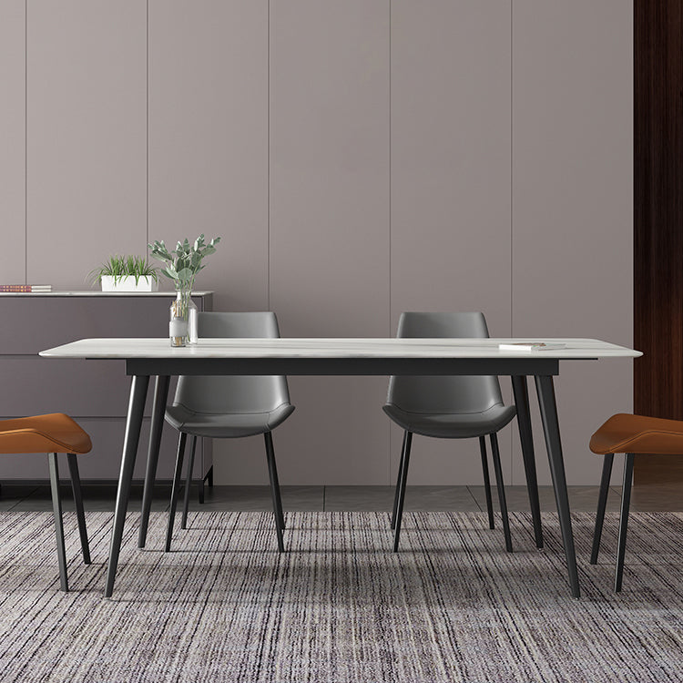 Modern Rectangle Sintered Stone Dining Table Set 1/2/5/6/7 Pieces Dining Set for Home Use