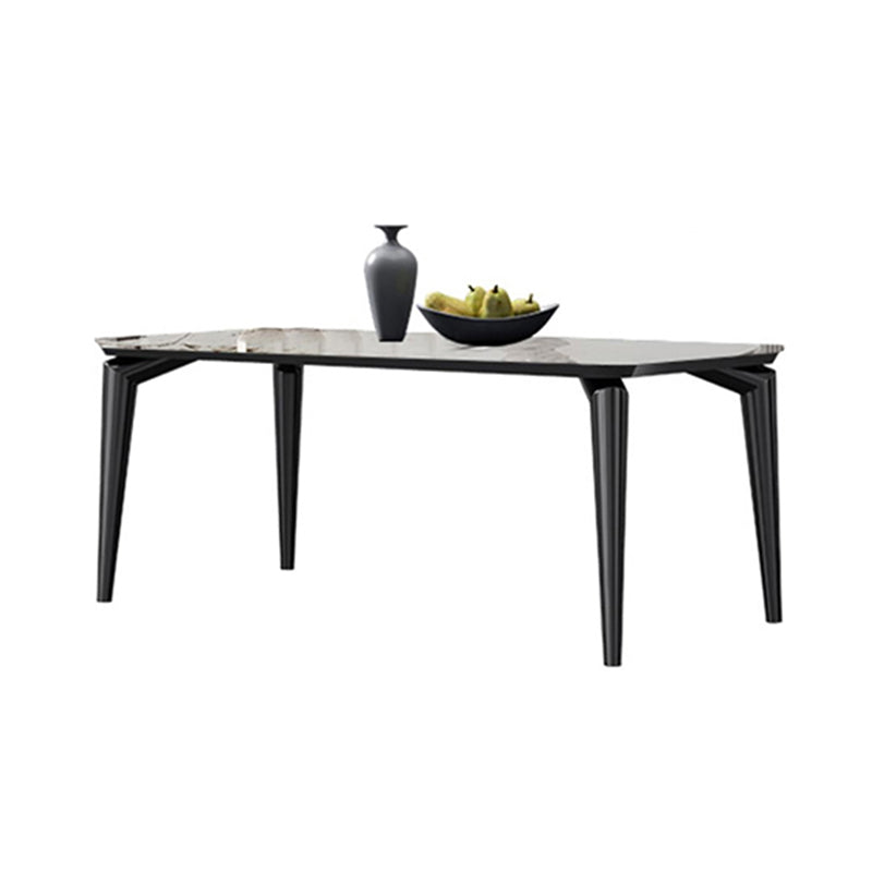 Designer Style Sintered Stone Dining Set Rectangle 1/3/4/6 Pieces Dining Room Table Set