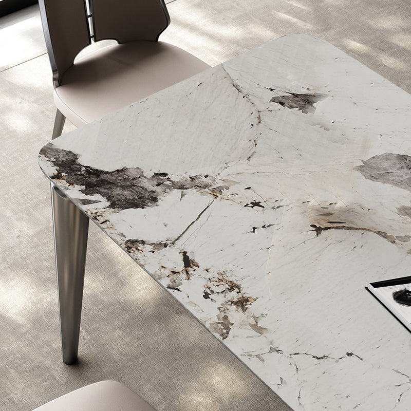 Designer Style Sintered Stone Dining Set Rectangle 1/3/4/6 Pieces Dining Room Table Set