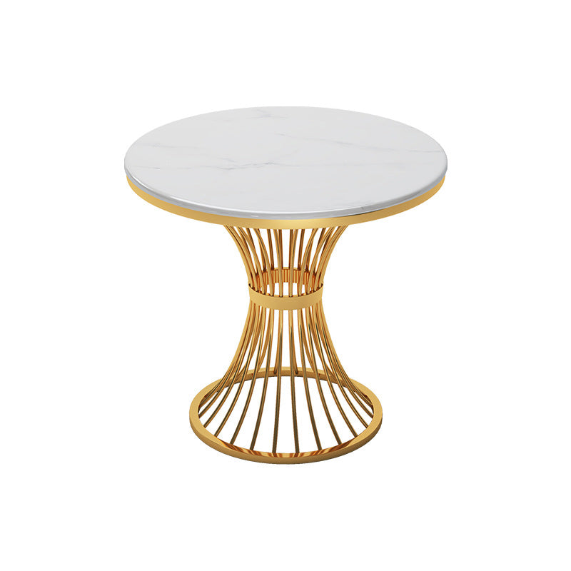Glam White Sintered Stone Dining Table Set 1/2/3/4/5 Pieces Dining Set for Home Use