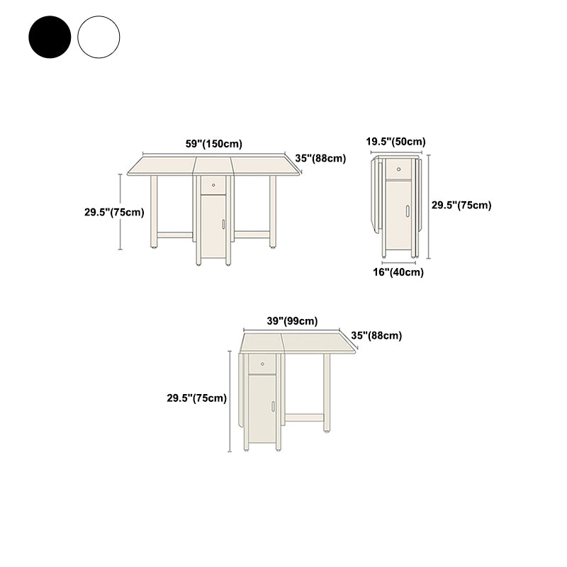 Contemporary Folding Furniture Stone Pedestal Dining Site Table for Home (only Table)