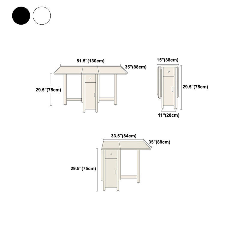 Contemporary Folding Furniture Stone Pedestal Dining Site Table for Home (only Table)