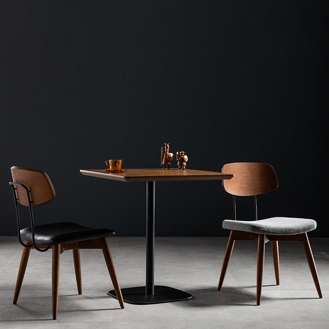 Coffee Shop Dining Room Industrial Style Dinette Table Wood Top Dining Table