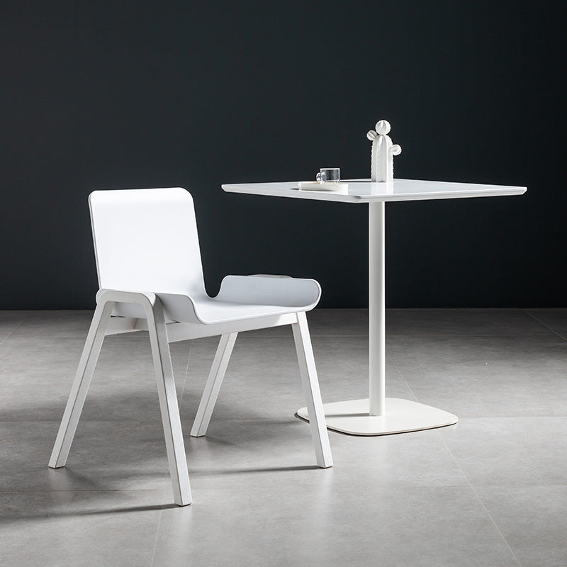 Coffee Shop Dining Room Industrial Style Dinette Table Wood Top Dining Table