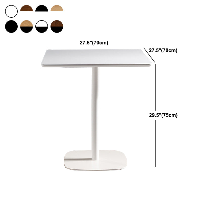 Coffee Shop Dining Room Industrial Style Dinette Table Wood Top Dining Table