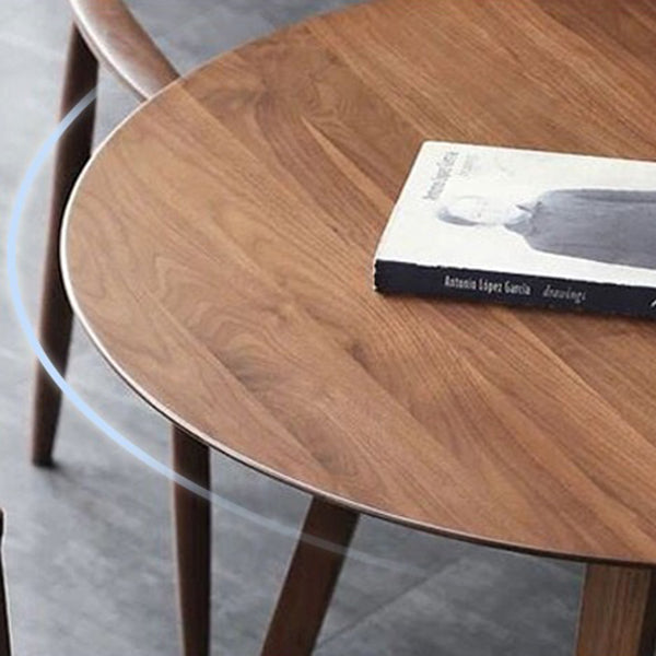 Modern Pine Wood Table for Restaurant Dining Table with Double Wood Pedestal