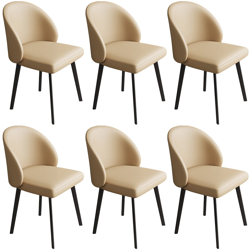 Contemporary Kitchen Dining Side Chair Leather Dining Chairs