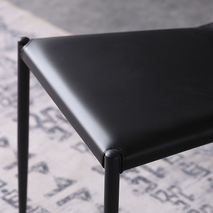 Leather Dining Side Chairs Modern Indoor-Outdoor Chair for Home