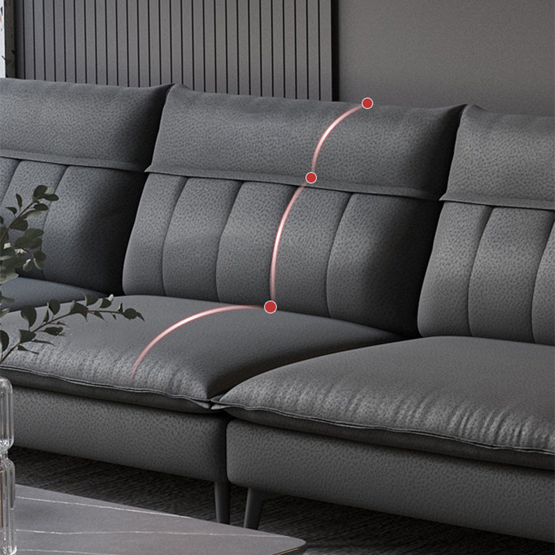 Faux Leather Removable Cushions Sofa/Sectionals with Wear-Resistant and Slipcover