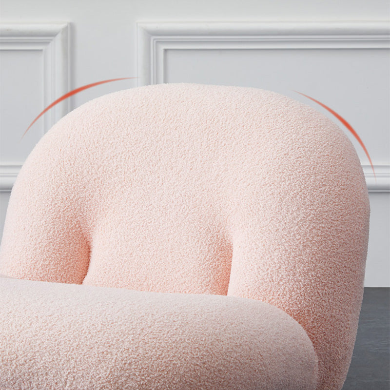 Wool Armless Chair 31.49" L x 27.55" W x 26.77" H Swivel Chair for Living Room