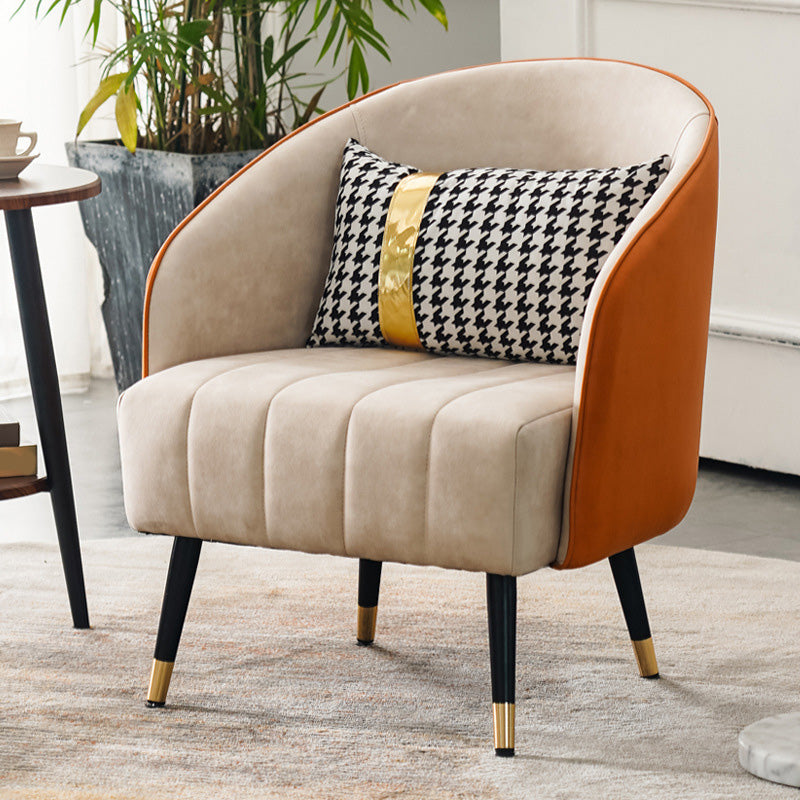 Barrel Accent Chair 25.59" L x 25.59" W x 31.10" H Basic Four Leg Barrel Chair