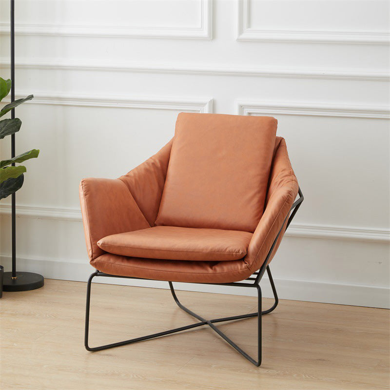 Bonded Leather Chair 27.5"L x 27.5"W x 29.5"H Arms Included Chair for Living Room