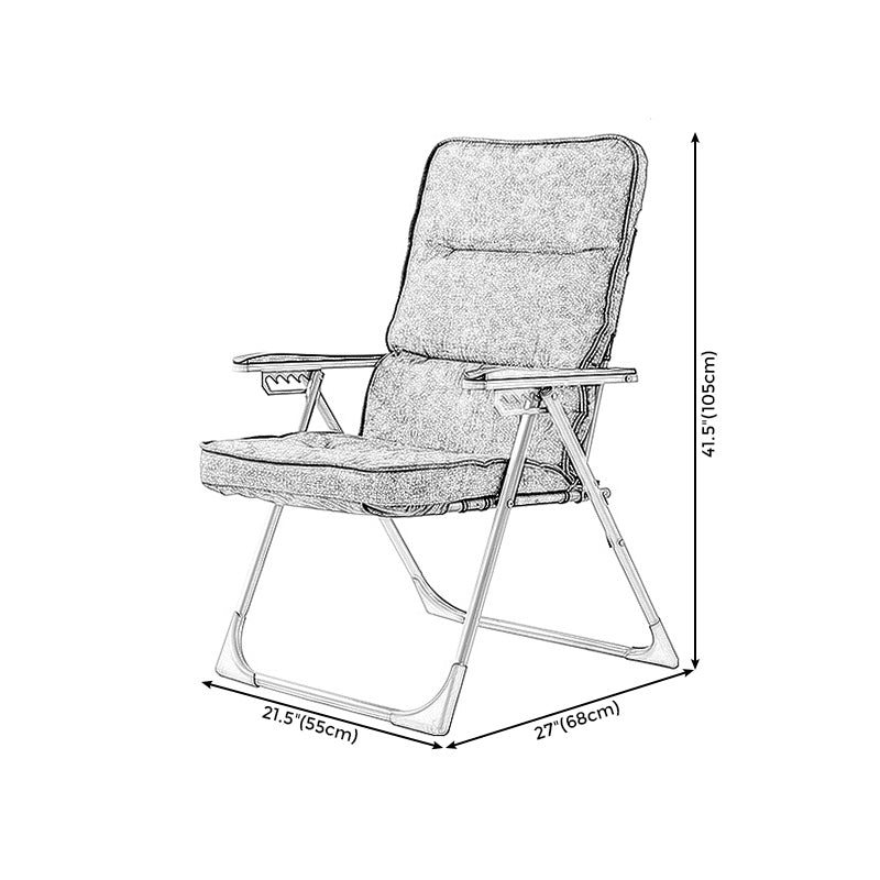 Linen Chair 21.6"L x 26.7"W x 41.3"H Convertible Chair for Living Room