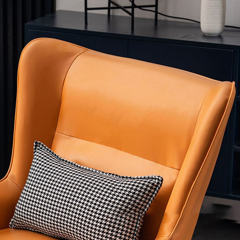 Wingback Chair 30.70" L x 36.61" W x 33.85" H Flared Arms Chair for Bedroom