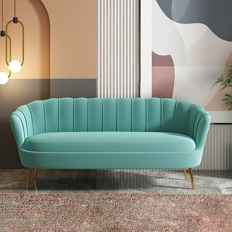Classic Glam Sewn Pillow Back Sofa with Hair Pin Legs for Apartment