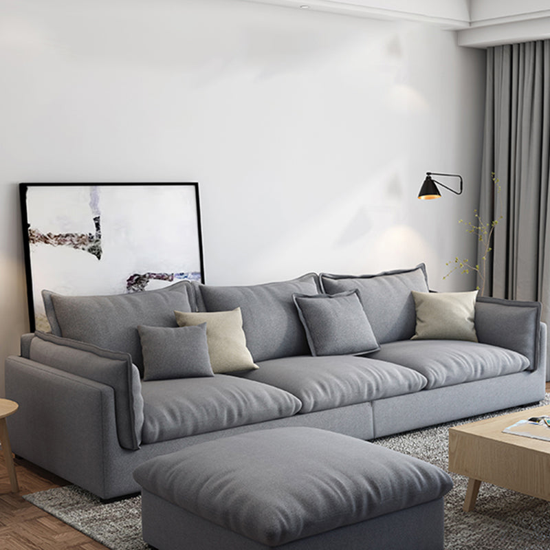 Stationary Living Room Pillow Top Arm Standard Light-grey Seating