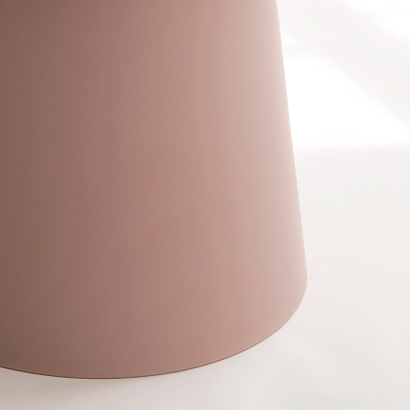 Pedestal Base Wood & Plastic Table Top Pink/green/yellow/white/grey Round Side Table