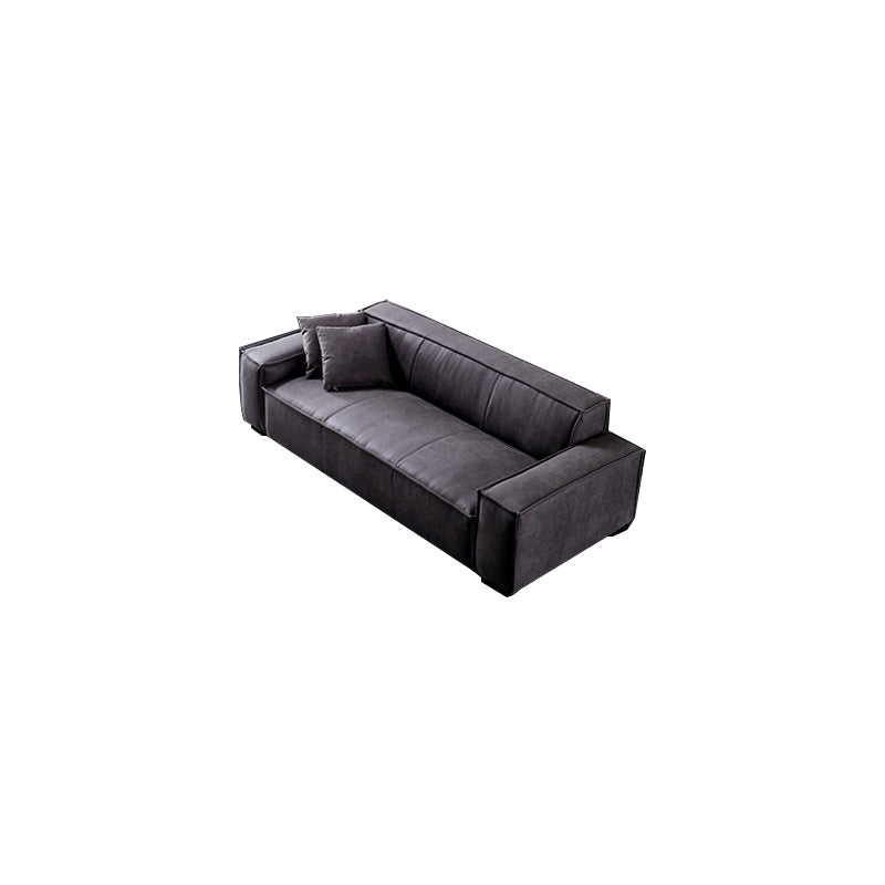 Living Room Square Arm Standard Cushions Transitional Modern