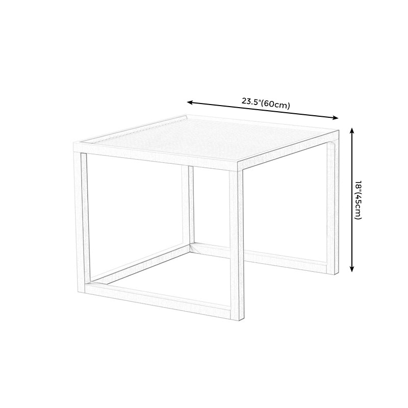 Scandinavian Solid Wood Square Coffee Cocktail Table in Natural