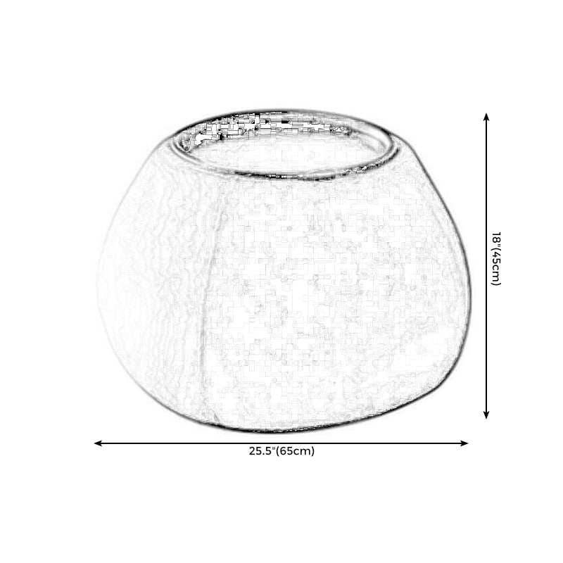 Round Modern Coffee Table White/Orange/Green Cocktail Table for Living Room