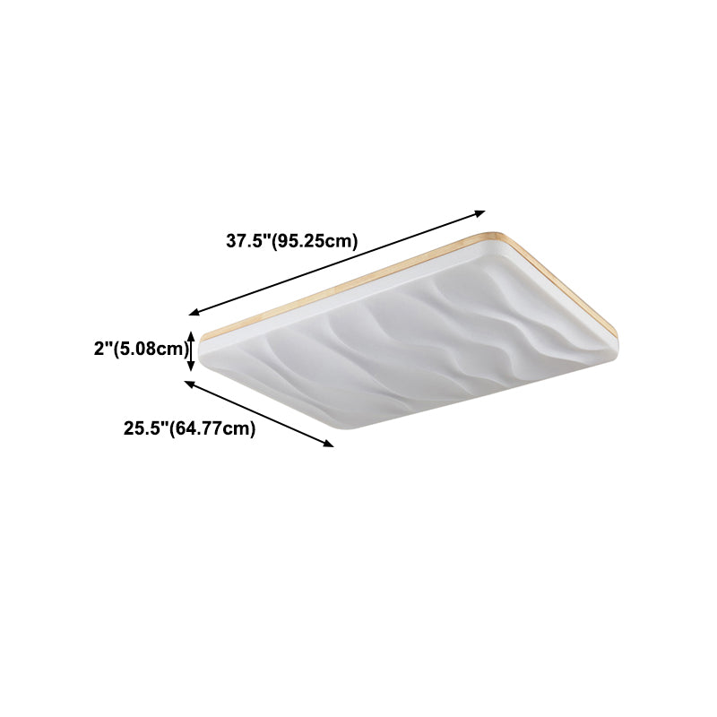 Geometric Flush Mount Lamp Modern Style Wood 1 Light Flush Mount Lights