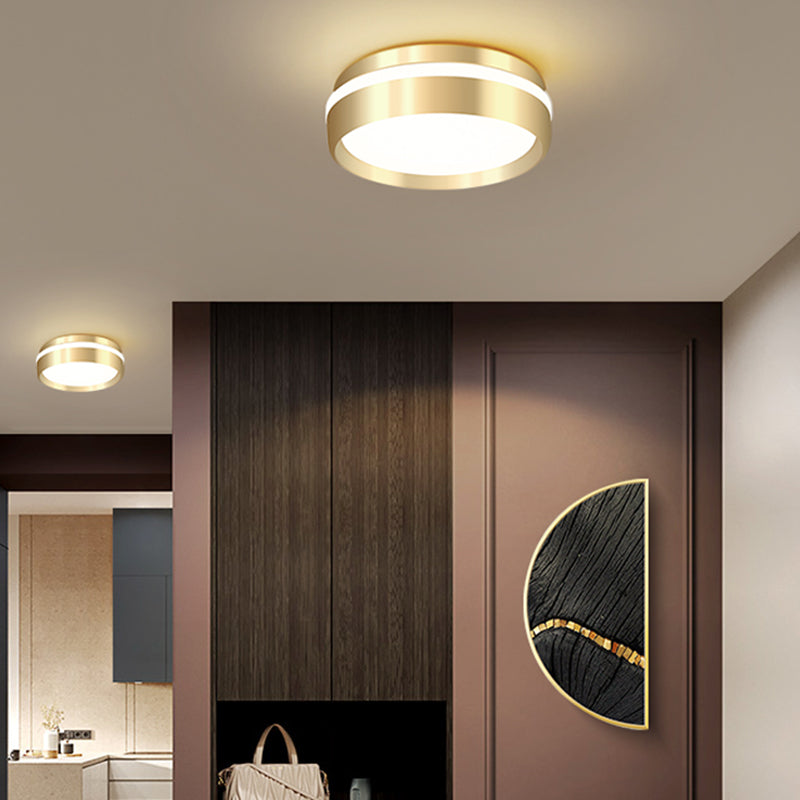 Metal Ceiling Mount Light Fixture Circle Modern Ceiling Light Fixture