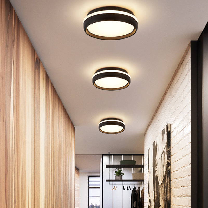 Metal Ceiling Mount Light Fixture Circle Modern Ceiling Light Fixture