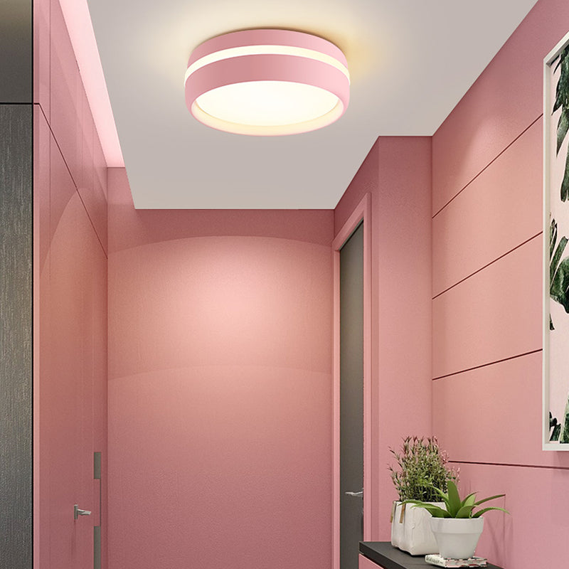 Metal Ceiling Mount Light Fixture Circle Modern Ceiling Light Fixture