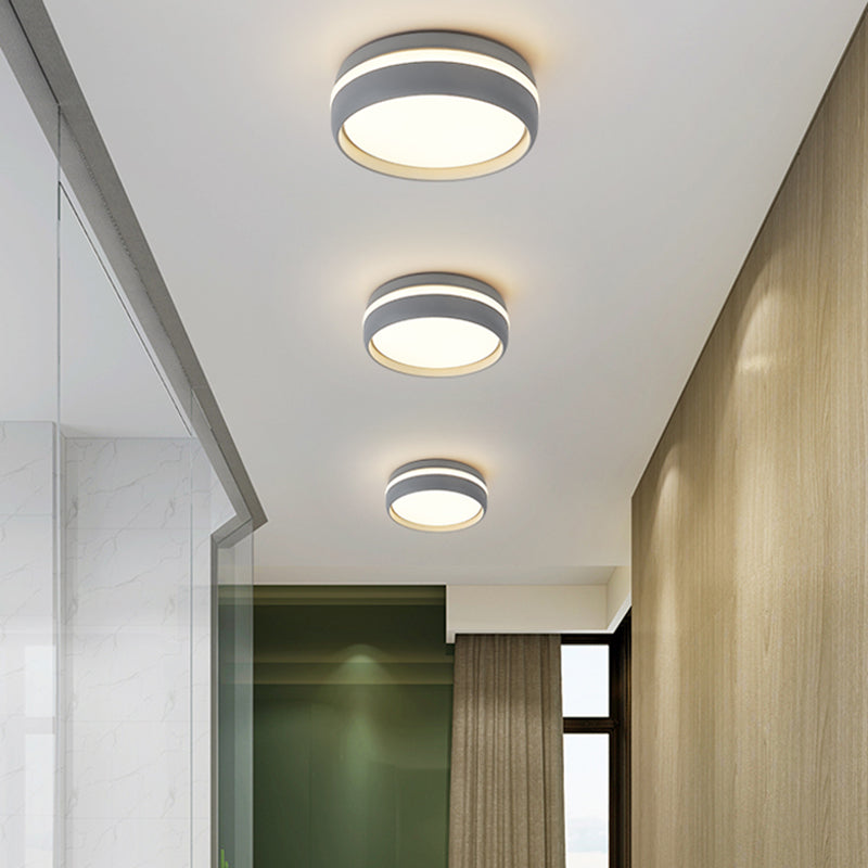 Metal Ceiling Mount Light Fixture Circle Modern Ceiling Light Fixture