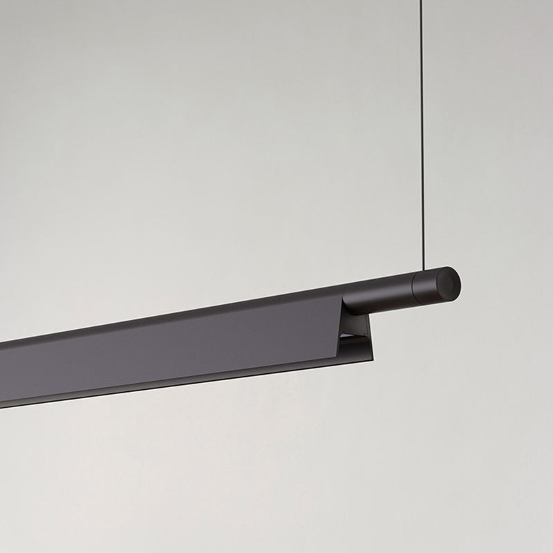 Simple Slim Hanging Light Metal Island Light Fixture for Kitchen