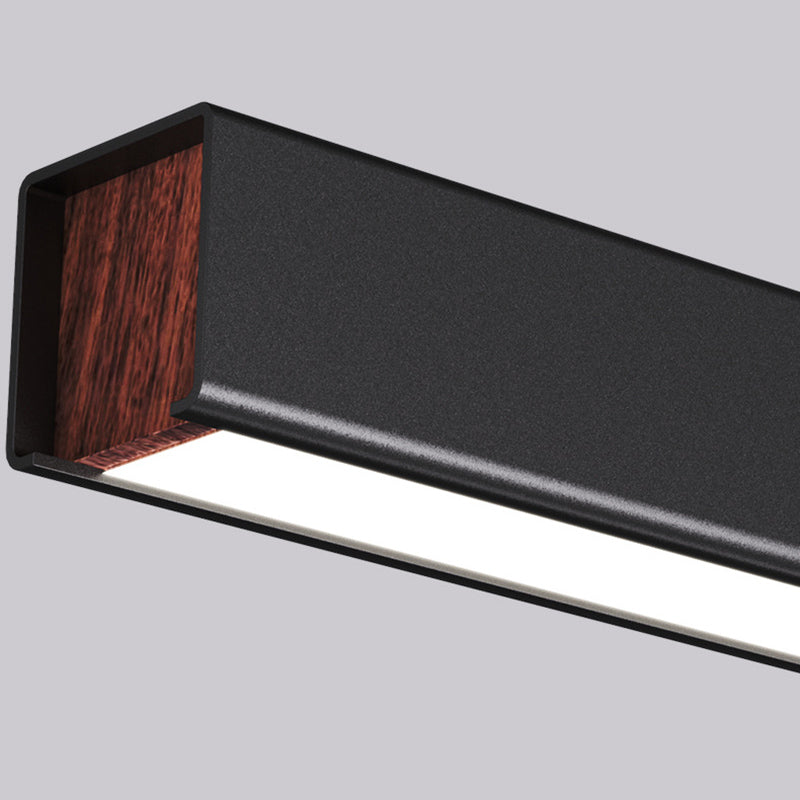 Rectangular Shape Island Pendant Modern Style Metal 1 Lights Island Lighting for Bedroom