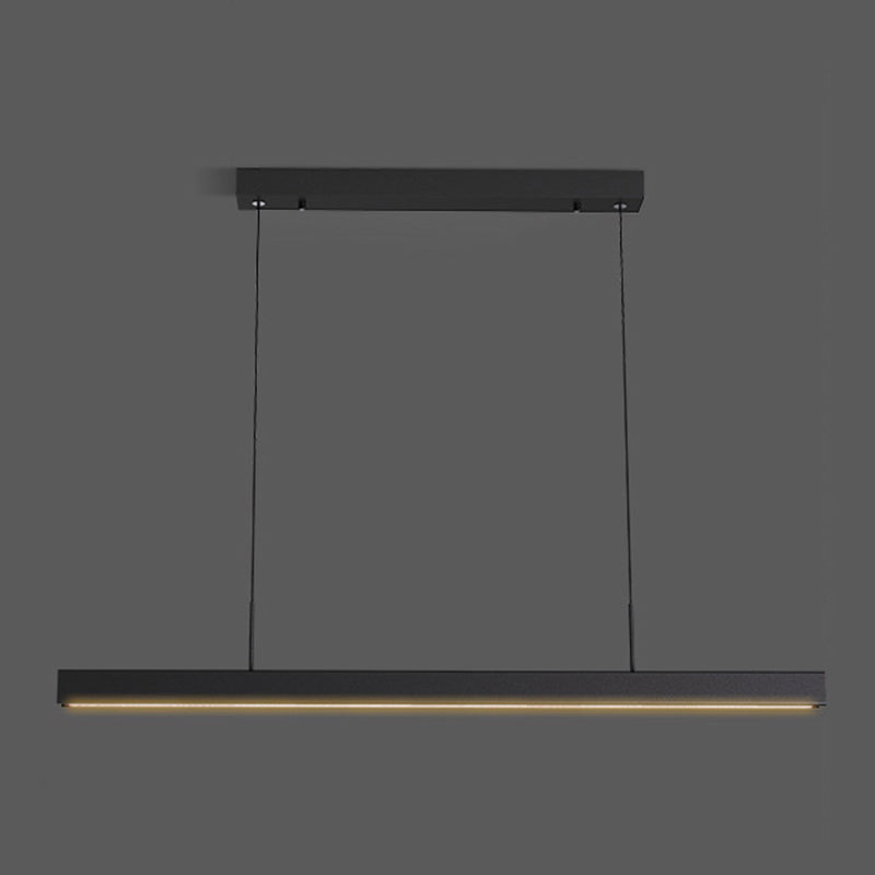 Rectangular Shape Island Pendant Modern Style Metal 1 Lights Island Lighting for Bedroom