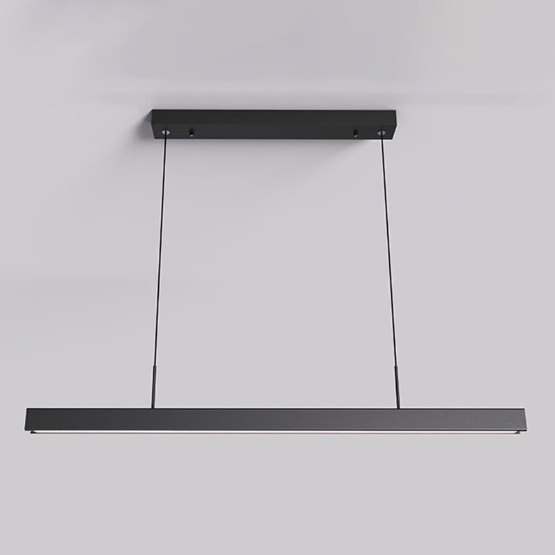 Rectangular Shape Island Pendant Modern Style Metal 1 Lights Island Lighting for Bedroom