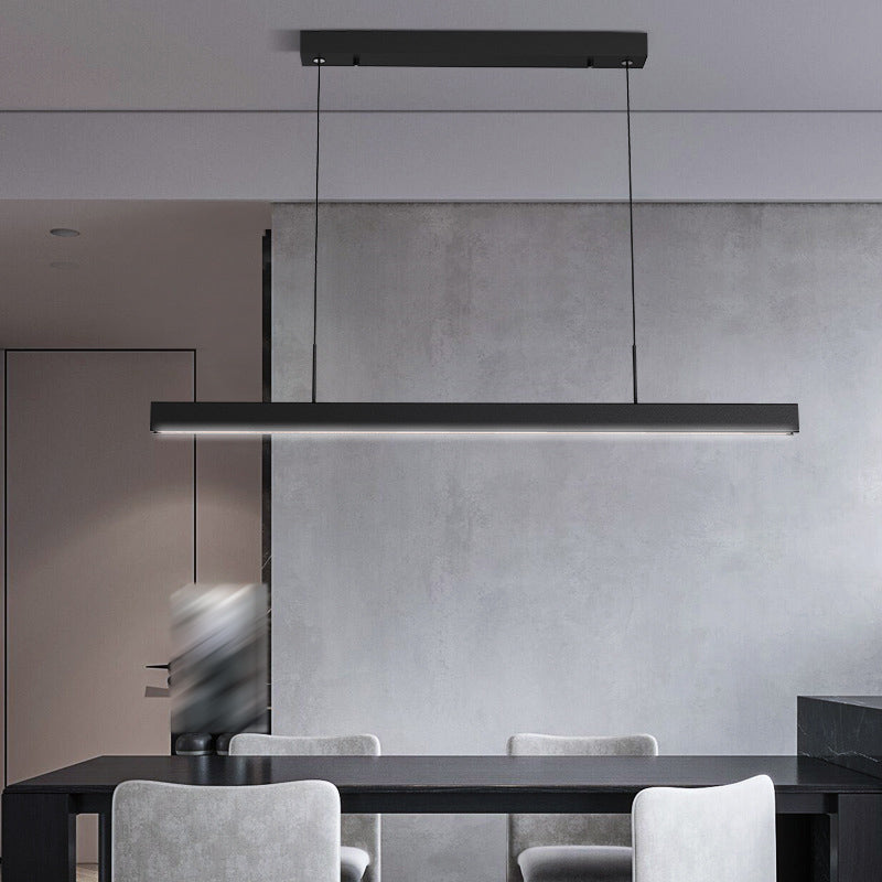 Rectangular Shape Island Pendant Modern Style Metal 1 Lights Island Lighting for Bedroom