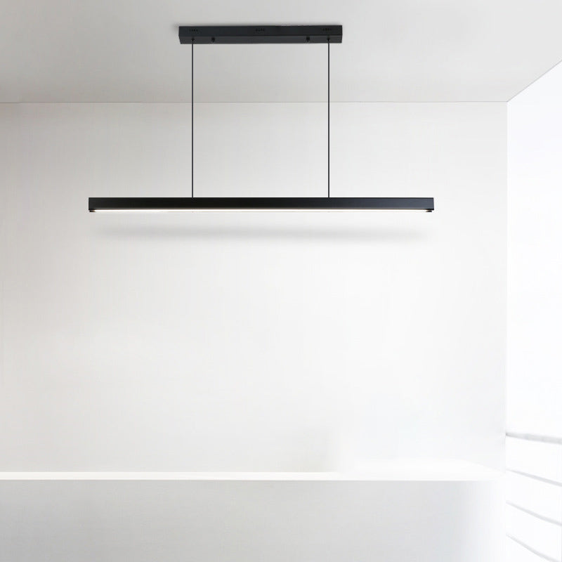 Rectangular Shape Island Pendant Modern Style Metal 1 Light Island Light for Living Room