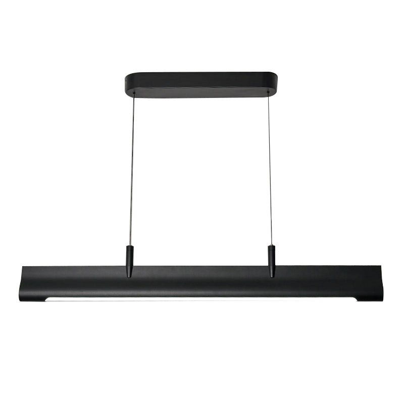 Modern Style Rectangular Shape Island Pendant Metal 1 Light Island Lighting for Bedroom