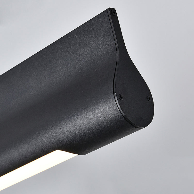 Modern Style Rectangular Shape Island Pendant Metal 1 Light Island Lighting for Bedroom