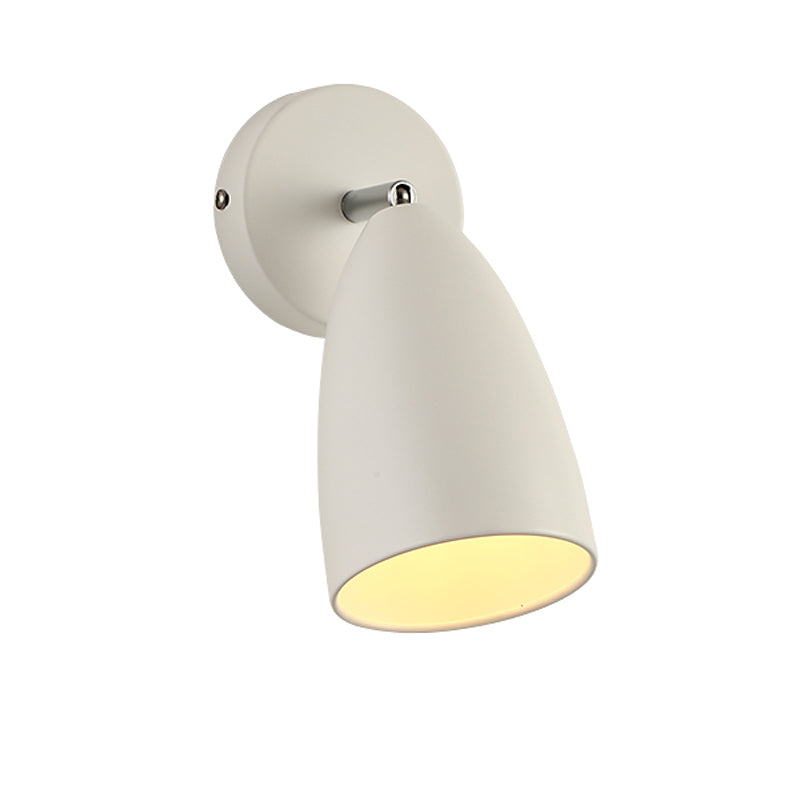 Metal Shade Wall Light Modern Single Light Adjustable Wall Sconce for Bedroom