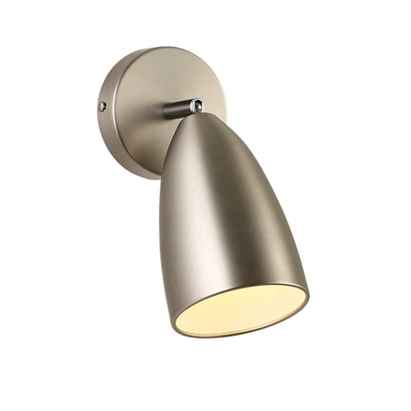 Metal Shade Wall Light Modern Single Light Adjustable Wall Sconce for Bedroom