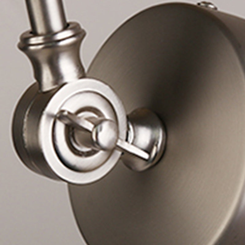 Metal Shade Wall Light Modern Single Light Adjustable Wall Sconce for Bedroom